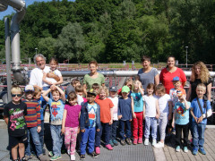 Vorschüler des Rottweiler Kindergartens Altstadt besuchen die Kläranlage