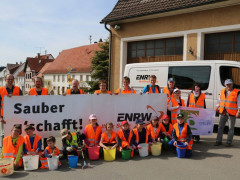 Teilnehmer der ENRW-Dorfputzete 2015 in Deilingen