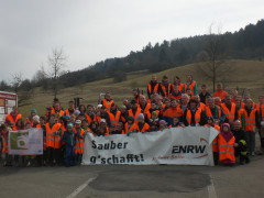 Teilnehmer der ENRW-Dorfputzete in Goellsdorf