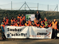 Teilnehmer der ENRW-Dorfputzete in Fischbach