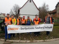 ENRW-Dorfputzete: Fischereiverein Zepfenhan kümmert sich um eine saubere Umwelt