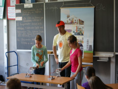 Energiedetektiv EDe in der Klasse 4a der Schlossbergschule Wehingen