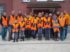 Umweltschützer der ENRW-Dorfputzete Aixheim