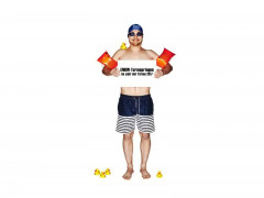 Symbolbild eines Schwimmers zum ENRW Turmspringen 2017 im Rottweiler Freibad